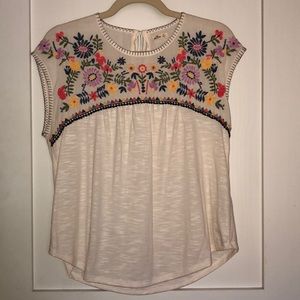 Hollister Embroidered Top